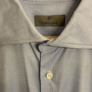 Canali Dress Shirt 46 - 18